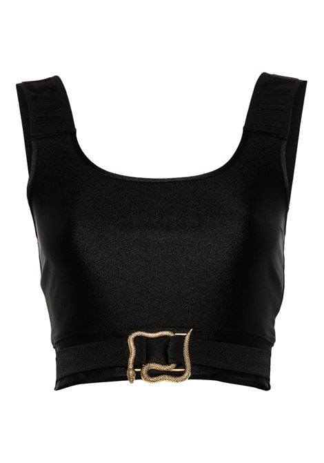 Short top with logo JUST CAVALLI | sweaters | 77PAM2A6 J0108899